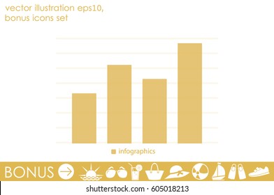 graph icon vector illustration eps10.
