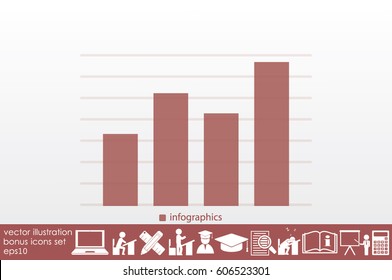 graph icon vector illustration eps10.