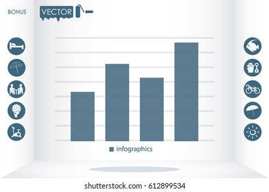 graph icon vector illustration eps10.
