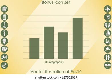 graph icon vector illustration eps10.