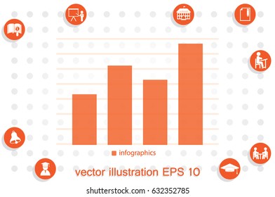 graph icon vector illustration eps10.