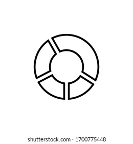 graph icon vector illustration outline style design. isolated on white background