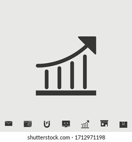 graph icon vector illustration and symbol for website and graphic design
