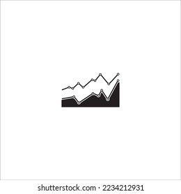 GRAPH ICON VEKTORGRAFIK-SYMBOL-DESIGN