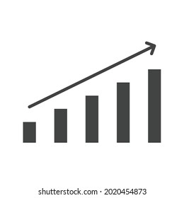 Graph Icon Vector Image. Can Also Be Used For Entrepreneurship. Suitable For Mobile Apps, Web Apps And Print Media.