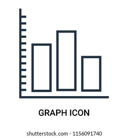 Graph icon vector isolated on white background, Graph transparent sign , outline thin symbols or linear analytics