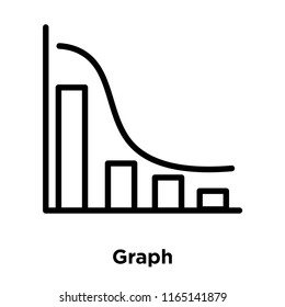 Graph icon vector isolated on white background, Graph transparent sign , office symbols