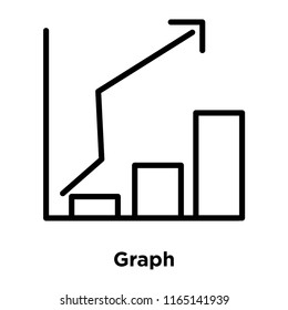 Graph icon vector isolated on white background, Graph transparent sign , office symbols