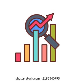 Graph UP icon in vector. Logotype