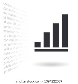 Graph icon - Vector . Lorem Ipsum Illustration design