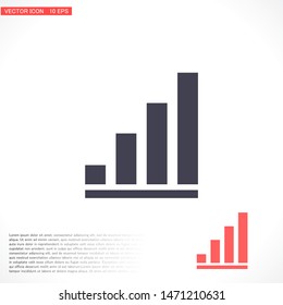 Graph icon - Vector . Lorem Ipsum Illustration design