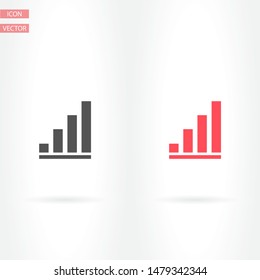 Graph icon - Vector . Lorem Ipsum Illustration design