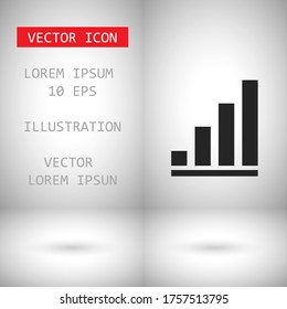 Graph icon - Vector . Lorem Ipsum Illustration design