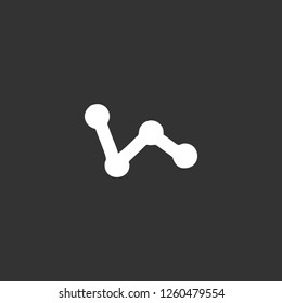 graph icon vector. graph sign on black background. graph icon for web and app