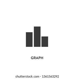 graph icon vector. graph sign on white background. graph icon for web and app