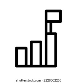 Graph Icon Vector Symbol Design Illustration