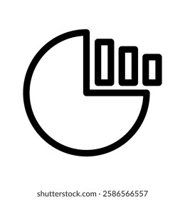 Graph Icon Vector Symbol Design Illustration