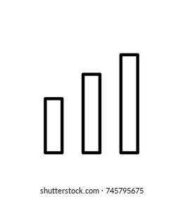 Graph icon, Graph icon vector, in trendy flat style isolated on white background. Graph icon image, Graph icon illustration