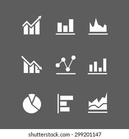 graph icon vectors
