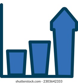 The Graph icon is a visual representation of data or statistics, often used in data analysis or reporting tools