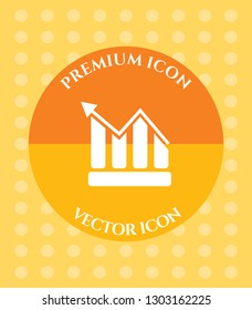 Graph Icon for Web. Application, Software & Graphic Design.