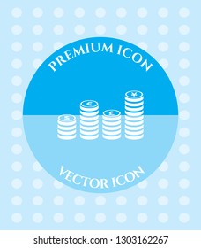 Graph Icon for Web. Application, Software & Graphic Design.