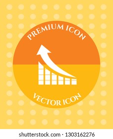 Graph Icon for Web. Application, Software & Graphic Design.