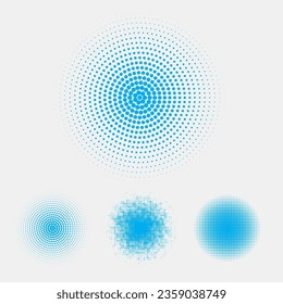 graph icons collection using dots