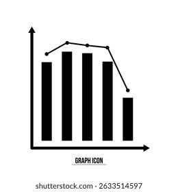 Ícones de gráfico. A ilustração vetorial inclui ícone - análise de dados, diagrama, estatística, histograma, pictograma de contorno de economia para apresentação estatística infográfica. Traço editável em eps10.