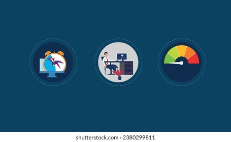 graph, illustration, office, writer, circles, drawing