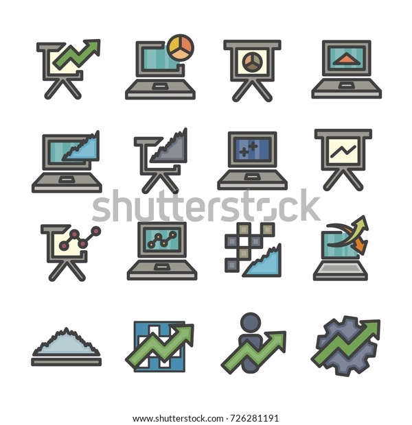 Graph Infographic Data Analysis Chart Computer Stock Vector (Royalty ...
