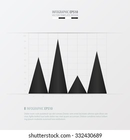 graph and infographic design   black and white color