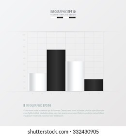 graph and infographic design   black and white color