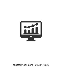 Graph, infographic, diagram vector best flat icon background , EPS 10