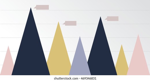 graph Infographics chart.