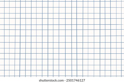 Graph ink doodle check paper. Printable squared grid paper with color lines. Geometric background for school, wrapping, invitations, card, scrapbooking, notebook, diary. Realistic lined paper blank.
