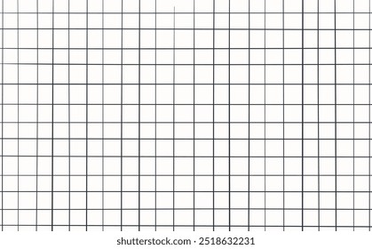 Graph ink doodle check paper. Printable squared grid paper with color lines. Geometric background for school, wrapping, invitations, card, scrapbooking, notebook, diary. Realistic lined paper blank.