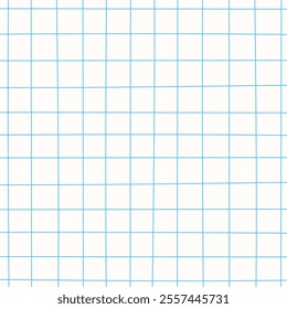 Graph ink doodle check paper. Printable squared grid paper with color lines. Geometric background for school, wrapping, invitations, card, scrapbooking, notebook, diary. Realistic lined paper blank.