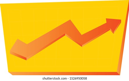 graph isolated on white background. illustration vector