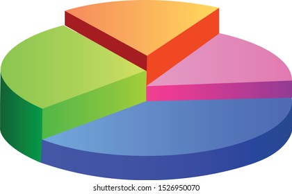 graph isolated on white background. illustration vector