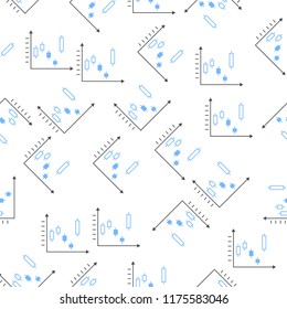 Graph of Japanese candlesicon in pattern style. One of Charts & Diagramms collection icon can be used for UI, UX