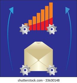 graph and letter on gear