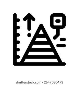 graph line icon. Clean and minimalist vector icon for websites, mobile apps, presentations, and logos. Fully scalable and customizable for any project.