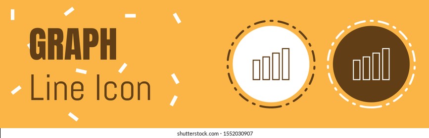 Graph Line icon. Useful Graphic elements for All Kinds of Designing Work.