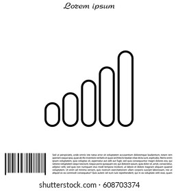 graph line icon. vector illustration