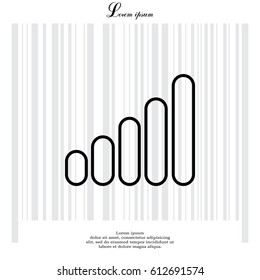 graph line icon. vector illustration