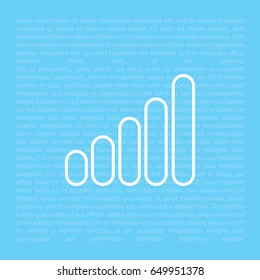 graph line icon. vector illustration