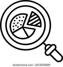 Graph Line Vector Icon Design