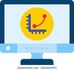 Graph Line vector Icon Design
