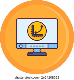 Design de ícone de vetor Linha de gráfico